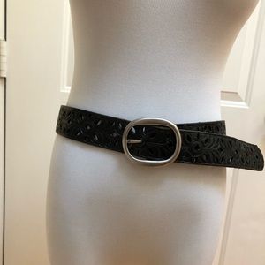 Fossil black leather belt